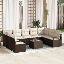 9-teiliges Garten-Sofaset...