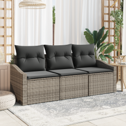 3-teiliges Garten-Sofa-Set...