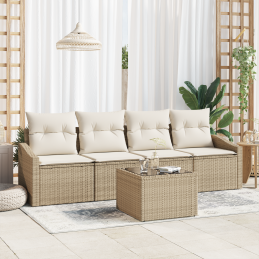 5-teiliges Garten-Sofa-Set...