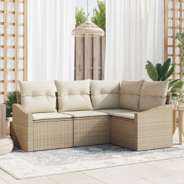 4-teiliges Garten-Sofa-Set...