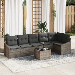 6-teiliges Garten-Sofa-Set...
