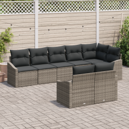 8-teiliges Garten-Sofa-Set...
