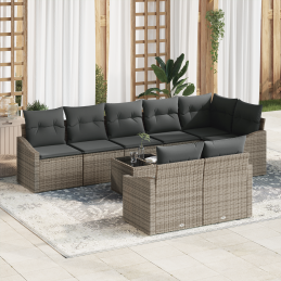 8-teiliges Garten-Sofa-Set...