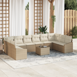 11-teiliges Garten-Sofa-Set...