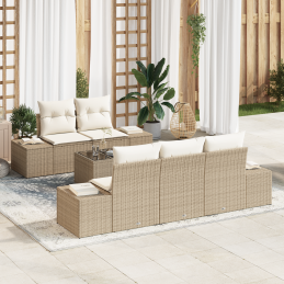 6-teiliges Garten-Sofa-Set...