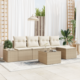 6-teiliges Garten Sofa Set...