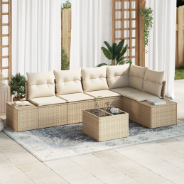 6-teiliges Garten-Sofa-Set...