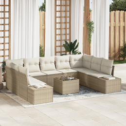 10-teiliges Garten-Sofa-Set...