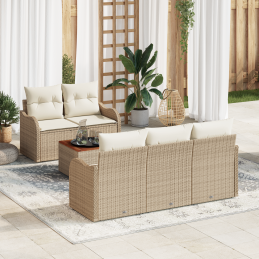 6-teiliges Garten-Sofaset...