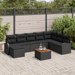 9-teilige Garten-Sofa-Set...
