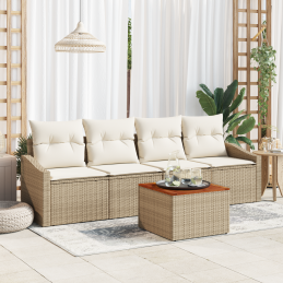 5-teiliges Garten-Sofa-Set...