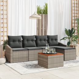 6-teiliges Garten-Sofaset...