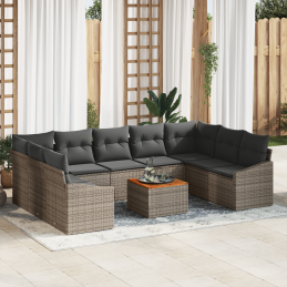 10-teiliges Garten-Sofa-Set...
