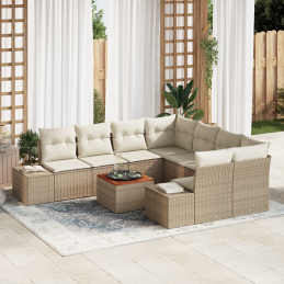 9-teiliges Garten-Sofa-Set...