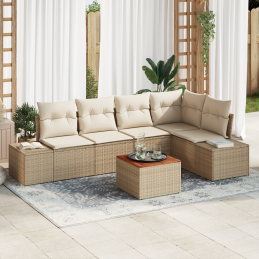 6-teiliges Garten-Sofa-Set...