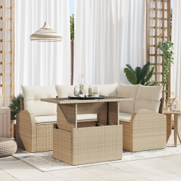 5-teiliges Garten-Sofa-Set...