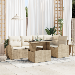 6-teiliges Garten-Sofa-Set...