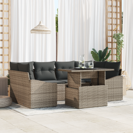 7-teiliges Garten Sofa Set...