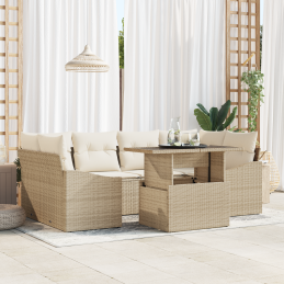 7-teiliges Garten-Sofa-Set...