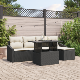 6-teiliges Garten-Sofa-Set...