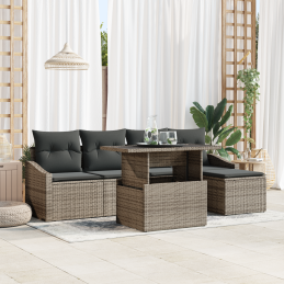 6-teiliges Garten Sofa Set...