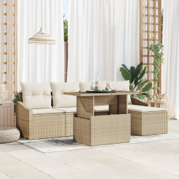6-teiliges Gartensofa-Set...