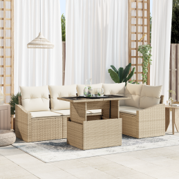 6-teiliges Garten Sofa Set...