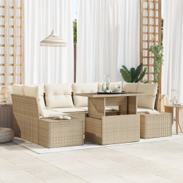 7-teiliges Garten Sofa Set...