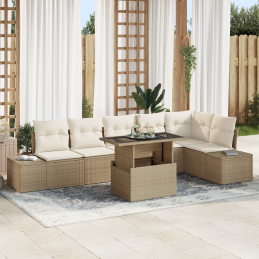 7-teiliges Garten Sofa Set...