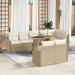 9-teiliges Garten-Sofaset...