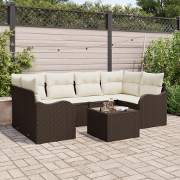 7-teiliges Gartensofa-Set...