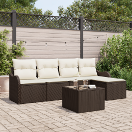 5-teiliges Garten-Sofa-Set...