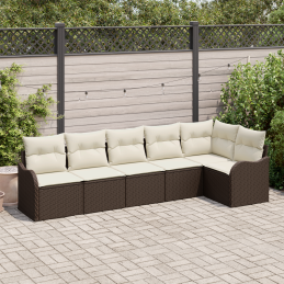 6-teiliges Garten-Sofa-Set...