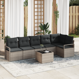 6-teiliges Garten-Sofa-Set...