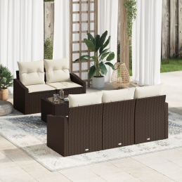 6-teiliges Garten-Sofa-Set...