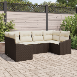 6-teiliges Garten-Sofa-Set...
