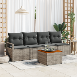 5-teiliges Garten-Sofa-Set...