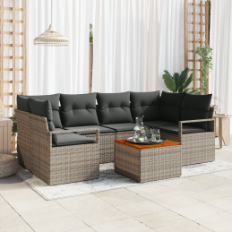 7-teiliges Garten-Sofaset...