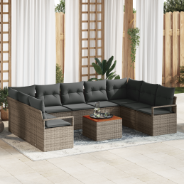 10-teiliges Garten-Sofa-Set...