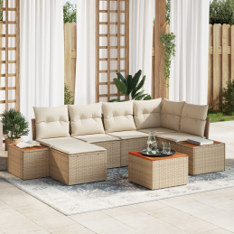 7-teiliges Garten-Sofa-Set...