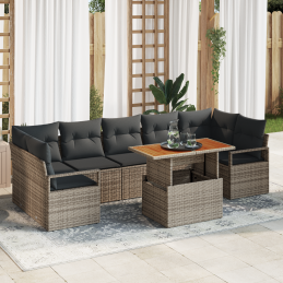 8-teiliges Garten-Sofa-Set...
