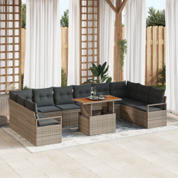 11-teiliges Garten-Sofa-Set...