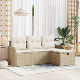 4-teiliges Garten-Sofa-Set...