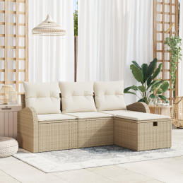4-teiliges Garten-Sofa mit...
