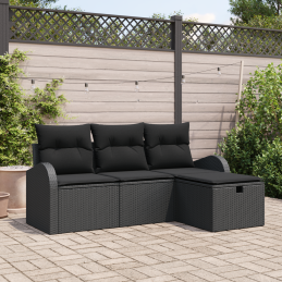 4-teiliges Garten-Sofa-Set...
