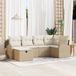 6-teiliges Garten-Sofa-Set...