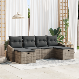 6-teilige Garten-Sofa-Set...