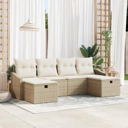 6-teiliges Garten-Sofa-Set...
