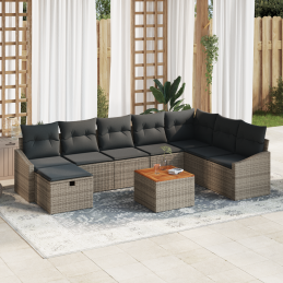 9-teiliges Garten-Sofaset...