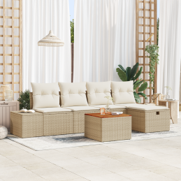 6-teiliges Garten-Sofa-Set...